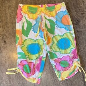 Vintage Y2K Fruit of the Loom Colorful Floral Pajama Pants